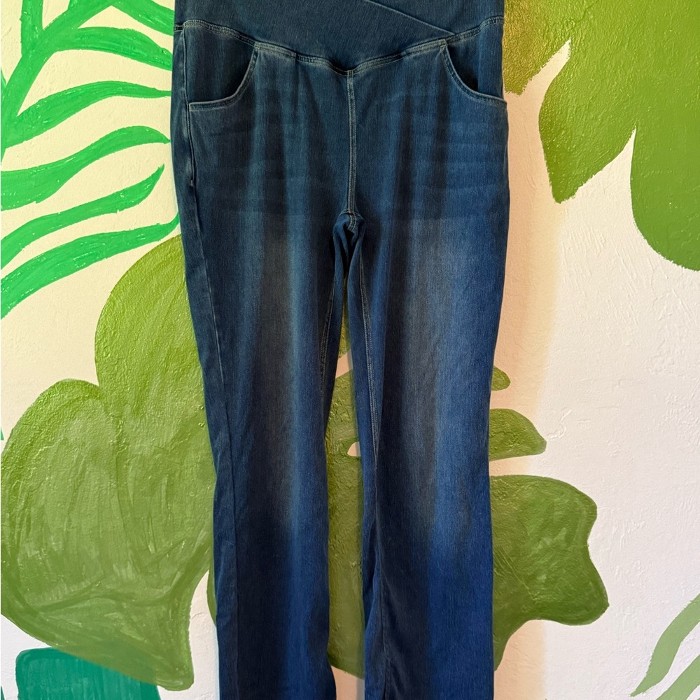 HALARA Dark Blue Flare Jeans Large